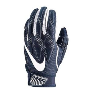 Nike Youth Superbad 4.5 Football Gloves (College Navy/College Navy/White, Small)